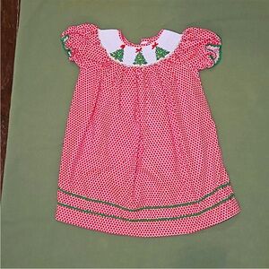 Classic Whimsy Smocked Christmas Dress🎄🎅🏽